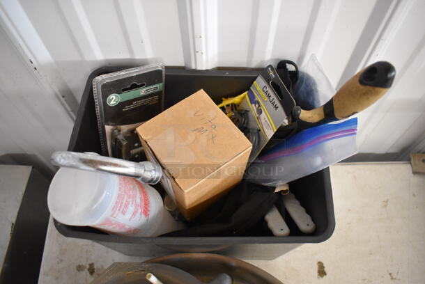 ALL ONE MONEY! Lot of Various Items Including Poly Brew Basket, Poly Silverware Holders and Metal Bowl - Image 3 of 4
