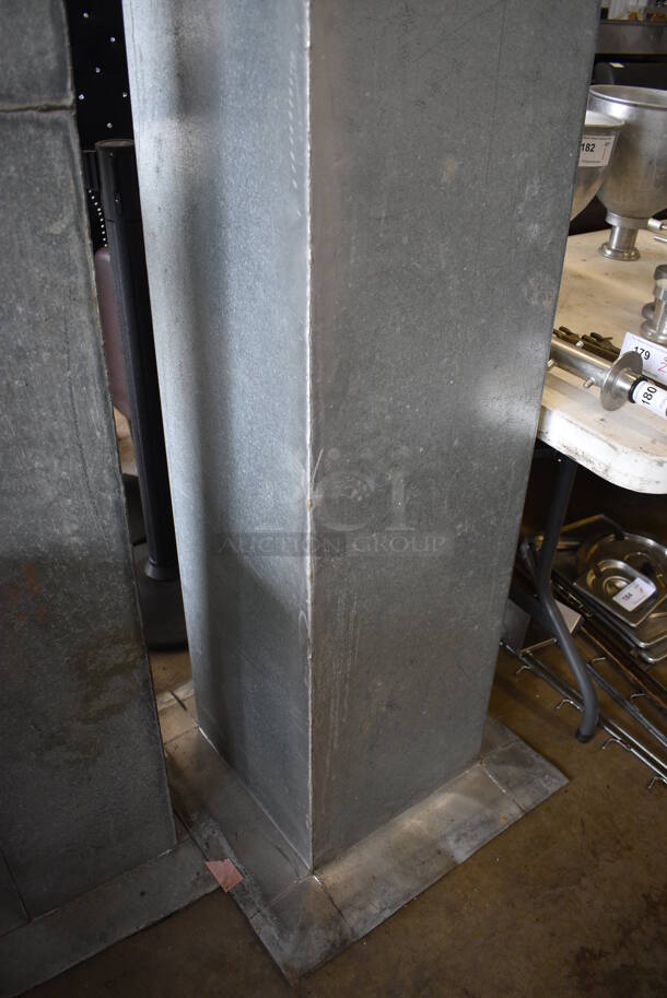 ALL ONE MONEY! Lot of 2 Metal Chutes! 24.5x24.5x71, 18x18x64.5 - Image 5 of 5