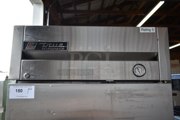 True T-19 Stainless Steel Commercial Single Door Reach In Cooler w/ Poly Coated Racks and Commercial Casters. 115 Volts, 1 Phase. Tested and Powers On But Does Not Get Cold - Image 4 of 8