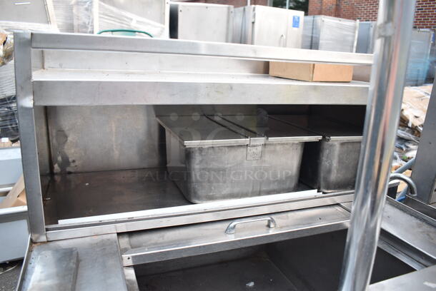 Stainless Steel Commercial Hot Dog Cart on Casters.  - Image 2 of 10