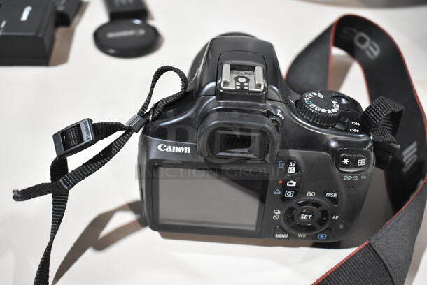 2 Canon Rebel T3 Digital Cameras w/ Lens and Strap. Comes w/ 3 Battery, 1 Charger, 2 Lens Caps. 2 Times Your Bid! - Image 9 of 12