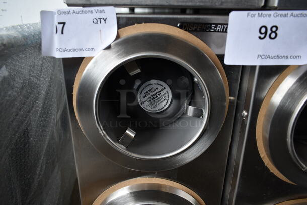 Stainless Steel Commercial 3 Well Cup Dispenser. - Image 3 of 4