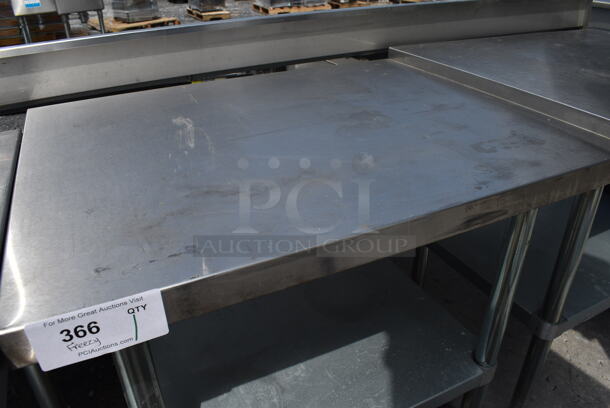 Stainless Steel Table w/ Metal Under Shelf. 30x24x34 - Image 2 of 3