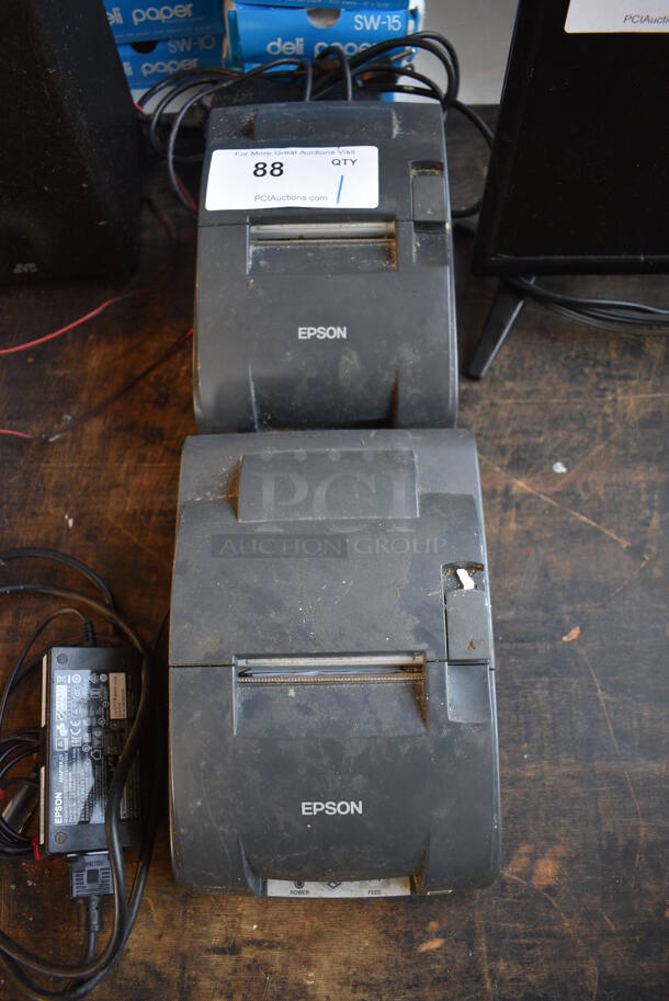2 Epson Model M188B Receipt Printers. 6.5x9.5x5.5. 2 Times Your Bid! - Image 3 of 6