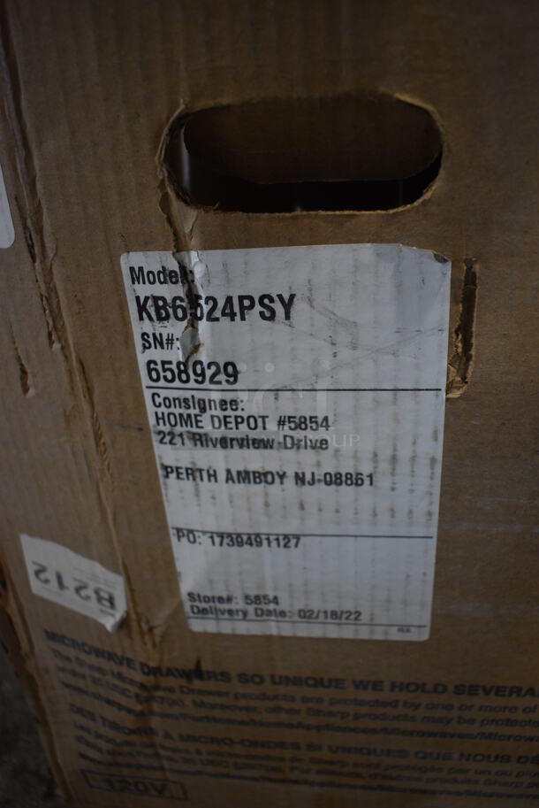 BRAND NEW IN BOX! Sharp KB6524PSY Insight Pro Stainless Steel Drawer Microwave. 24x26x16 - Image 7 of 7