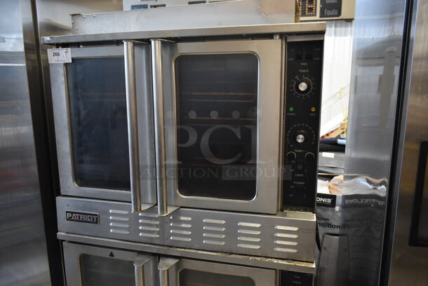 2 Patriot PT-COE Stainless Steel Commercial Electric Powered Full Size Convection Ovens w/ View Through Doors, Metal Oven Racks and Thermostatic Controls on Commercial Casters. 208 Volts, 3 Phase. 2 Times Your Bid! - Image 2 of 8