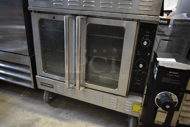 2 Patriot PT-COE Stainless Steel Commercial Electric Powered Full Size Convection Ovens w/ View Through Doors, Metal Oven Racks and Thermostatic Controls on Commercial Casters. 208 Volts, 3 Phase. 2 Times Your Bid! - Image 3 of 8