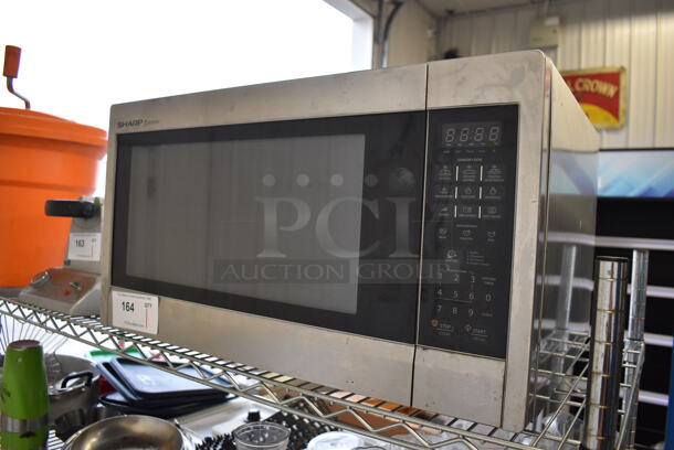 Sharp R-651ZS Stainless Steel Countertop Microwave Oven w/ Plate. 120 Volts, 1 Phase. 24x18x13 - Image 3 of 6