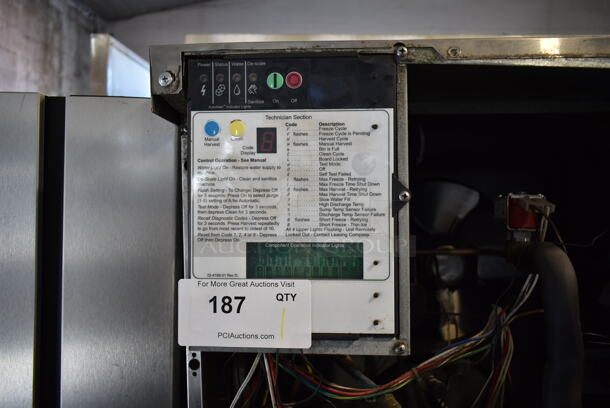 2013 Scotsman C1030SA-32B Stainless Steel Commercial Ice Machine Head on Scotsman Commercial Ice Bin. 115 Volts, 1 Phase.  - Image 4 of 5