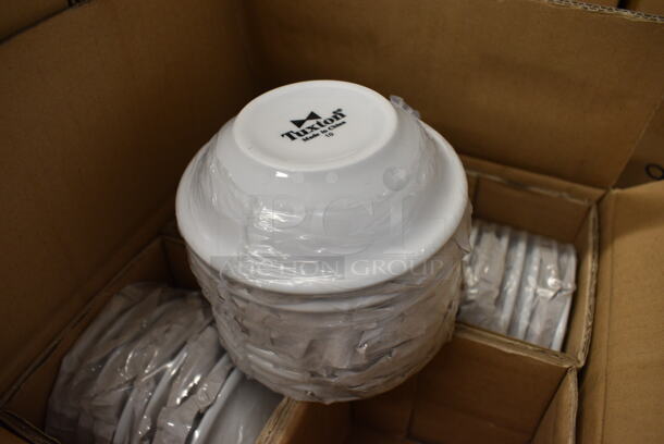 108 BRAND NEW IN BOX! Tuxton ALD-046 White Ceramic Bowls. 4.75x4.75x1.5. 108 Times Your Bid! - Image 3 of 4