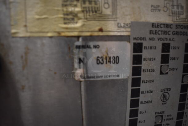 Cecilware Commercial Stainless Steel Countertop Electric Powered Two Burner Hot Plate. 240 Volts, 1 Phase - Image 5 of 5