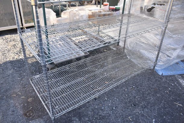 Metro Chrome Finish 5 Tier Wire Shelving Unit. BUYER MUST DISMANTLE. PCI CANNOT DISMANTLE FOR SHIPPING. PLEASE CONSIDER FREIGHT CHARGES. 60x24x74 - Image 3 of 4