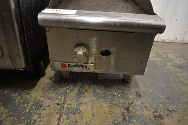 Cecilware Pro Stainless Steel Commercial Countertop Natural Gas Powered Flat Top Griddle. - Image 3 of 4