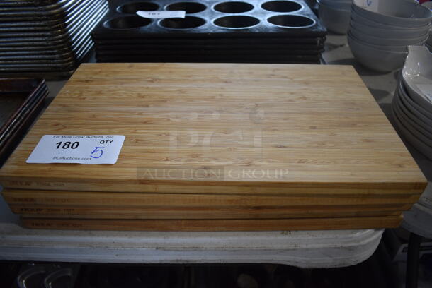 5 Ikea Wooden Cutting Boards. 18x11x1. 5 Times Your Bid!