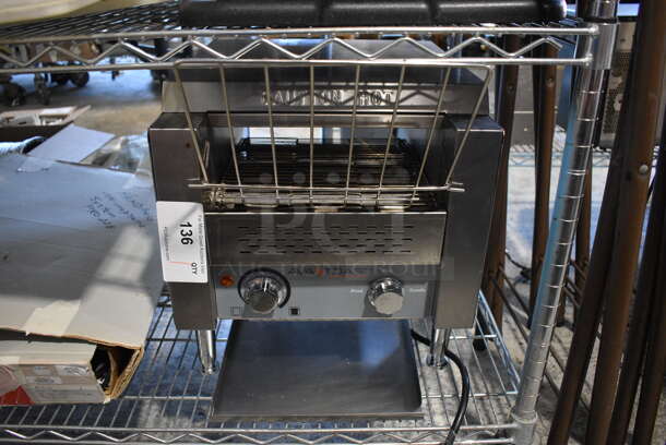 AvaToast 184T140 Stainless Steel Commercial Countertop Conveyor Toaster. 120 Volts, 1 Phase. 15x17x16. Tested and Working!