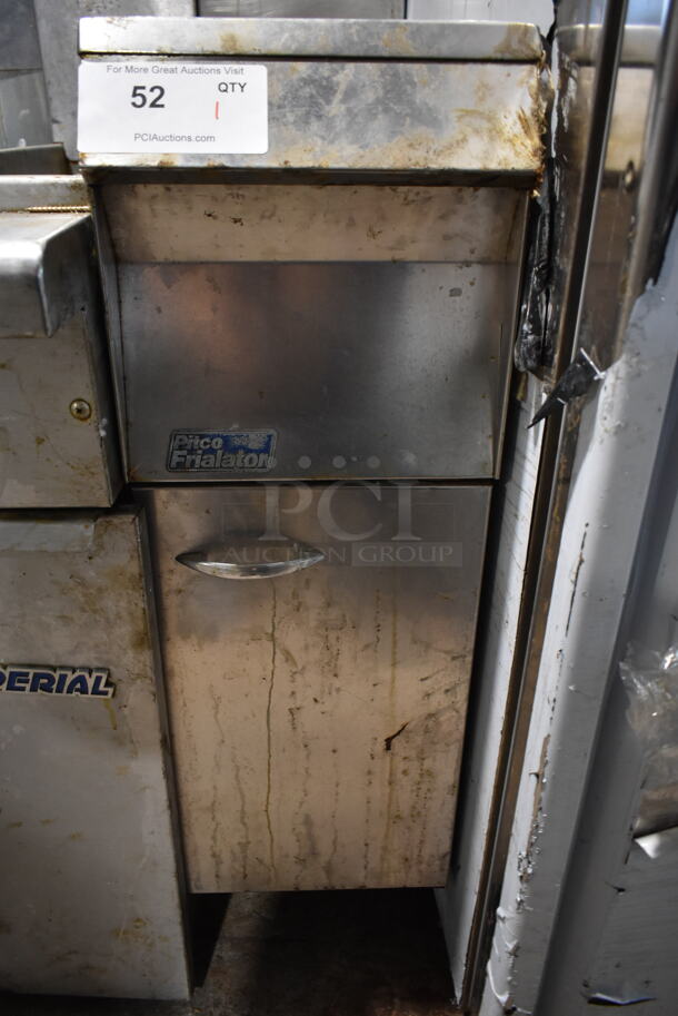Pitco Frialator TS Stainless Steel Commercial Natural Gas Powered Slim Line Deep Fat Fryer. 55,000 BTU.  - Image 3 of 5