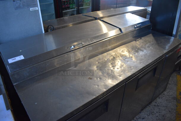 True Model TPP-67 Stainless Steel Commercial Pizza Prep Table on Commercial Casters. 115 Volts, 1 Phase. 67.5x32.5x42. Tested and Working! - Image 2 of 9