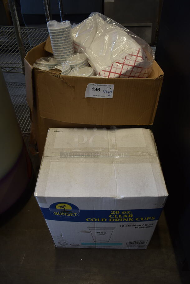 ALL ONE MONEY! Lot of 2 Boxes of Paper Products - Image 1 of 5