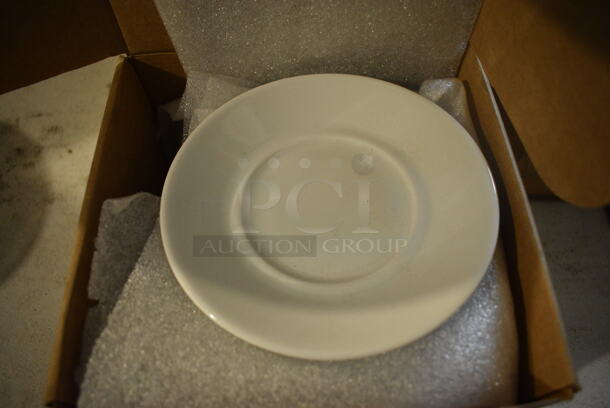 20 White Ceramic Saucers. 6x6x1. 20 Times Your Bid!