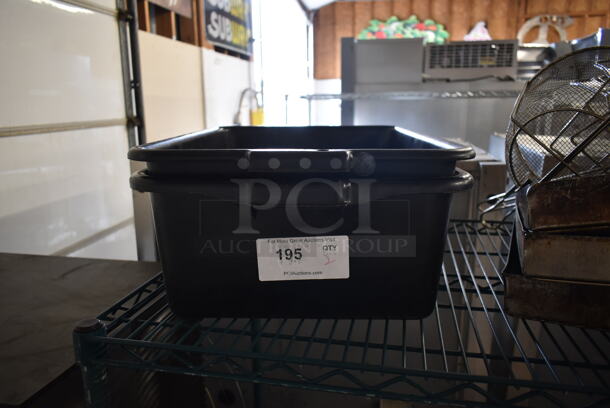 ALL ONE MONEY! Lot of 2 Poly Bus Bins - Image 1 of 3