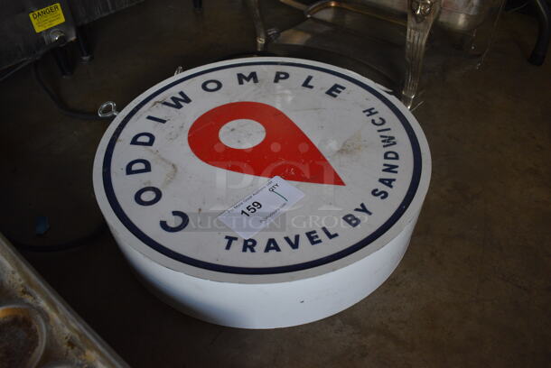 White Coddiwomple Sign. 18x4x18 - Image 2 of 3