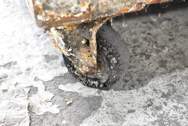 Metal Commercial Floor Style Dough Sheeter on Commercial Casters. Cannot Test Due To Cut Power Cord - Image 8 of 8