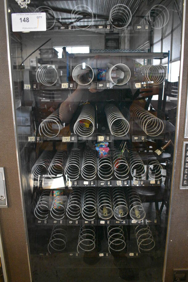Metal Commercial Floor Style Vending Machine. 30x35.5x72. Cannot Test - Unit Needs New Plug Head - Image 4 of 10