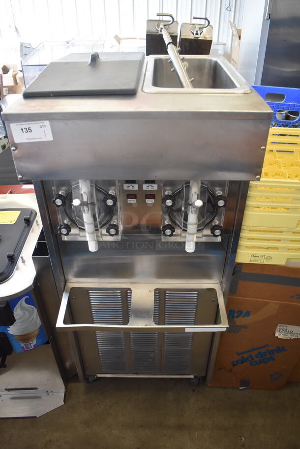 Stoelting S0328-38 2 Flavor Frozen Drink Machine on Commercial Casters. 208/230 Volt 1 Phase