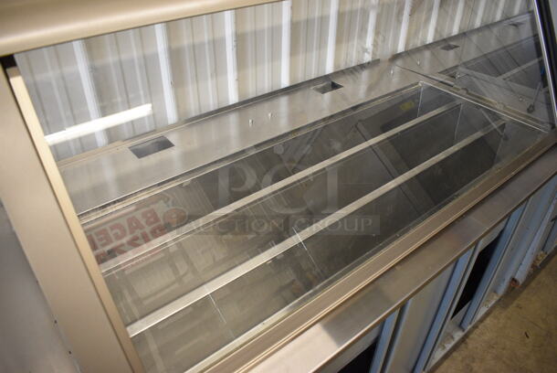 2011 Duke Stainless Steel Commercial Subway Sandwich Make Line Prep Line w/ Lowering Sneeze Guard. 206x34.5x58 - Image 4 of 8