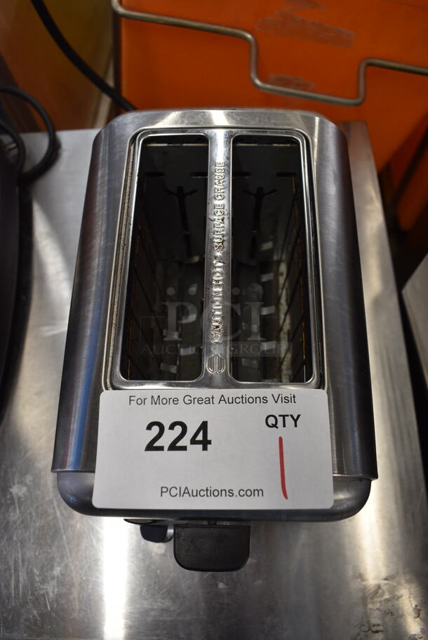 Bella Model KT-3124 Metal Commercial Countertop 2 Slot Toaster. 120 Volts, 1 Phase. 7x11x8 - Image 2 of 3