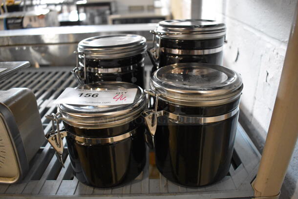 4 Various Canisters. Includes 4.5x4.5x4.5. 4 Times Your Bid! - Image 1 of 3