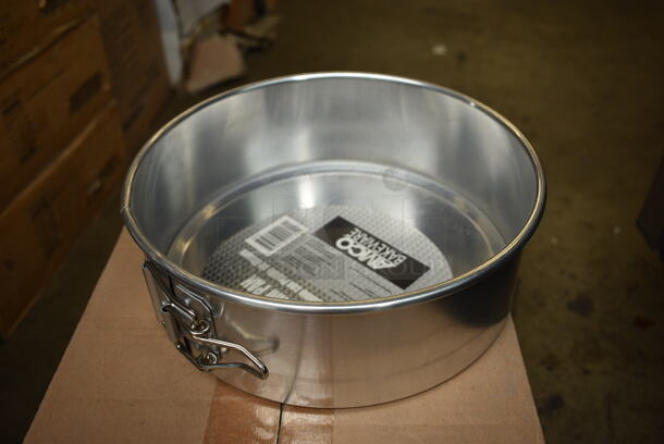 10 BRAND NEW IN BOX! Amco Metal Spring Form Baking Pans. 8x8x3. 10 Times Your Bid!