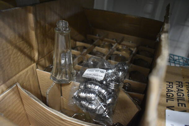 24 BRAND NEW IN BOX! Salt / Pepper Shakers. 2x2x4.5. 24 Times Your Bid! - Image 2 of 2