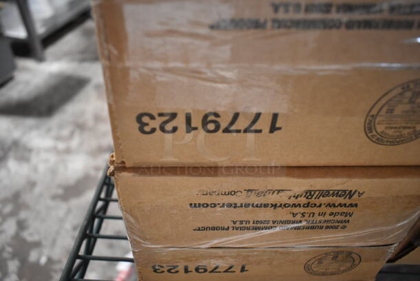 6 Boxes of 6 BRAND NEW IN BOX! Rubbermaid FG201P00AMBR Amber Poly 1/9 Size Drop In Bins. 1/9x4. 6 Times Your Bid! - Image 6 of 6