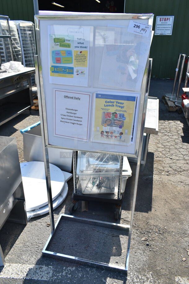 Metal Floor Style Sign.  - Image 1 of 4