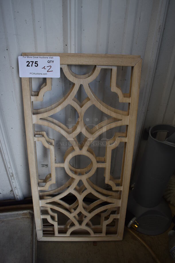 ALL ONE MONEY! Lot of 2 Wooden Lattice Boards. 12x1x24