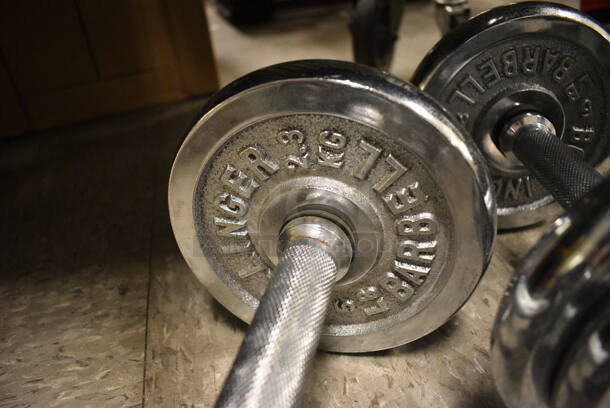 2 Metal 16 Pound Dumbbells. 2 Times Your Bid! - Image 3 of 4