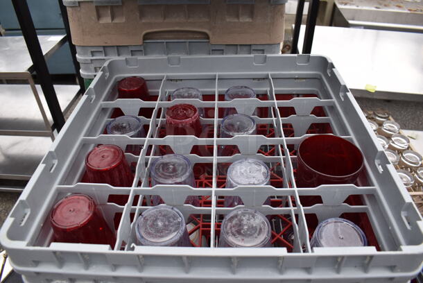 ALL ONE MONEY! Pallet Lot of 22 Various Dish Caddies w/ Various Beverage Glasses and Beverage Tumblers. Includes 19.5x19.5x7.5 - Image 7 of 12