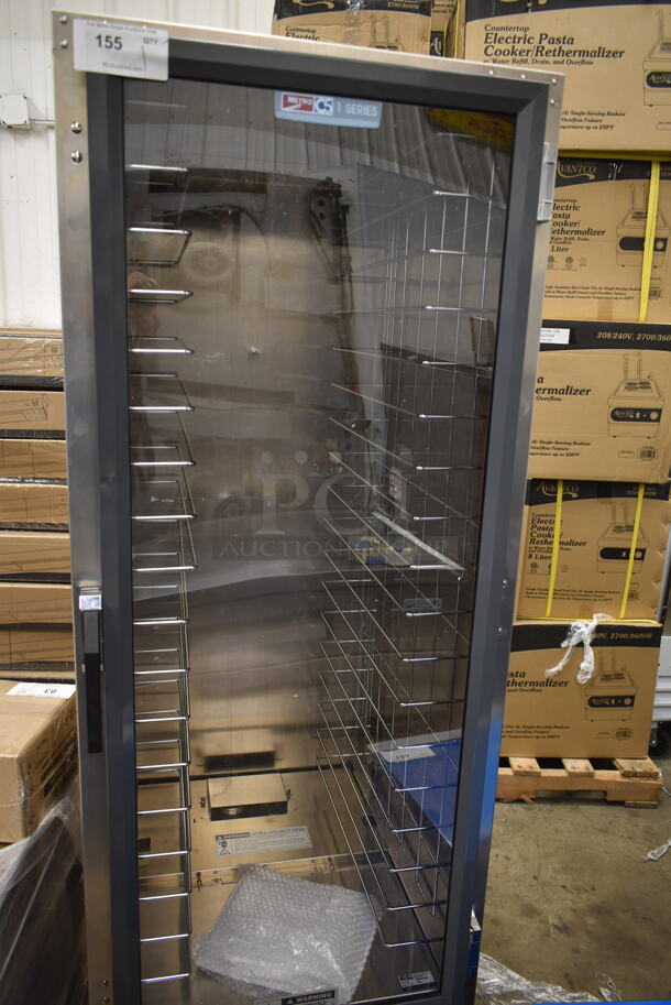 BRAND NEW SCRATCH AND DENT! 2023 Metro C519-HFC-4 Metal Commercial Single Door Warming Holding Cabinet on Commercial Casters. 120 Volts, 1 Phase. Tested and Working! - Image 3 of 6