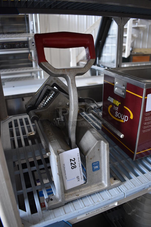 Metal Commercial Countertop Vegetable Cutter. 8x14x16 - Image 2 of 4