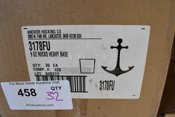 32 BRAND NEW IN BOX! Anchor Rocks Glasses. 3x3x3.25. 32 Times Your Bid! - Image 3 of 3