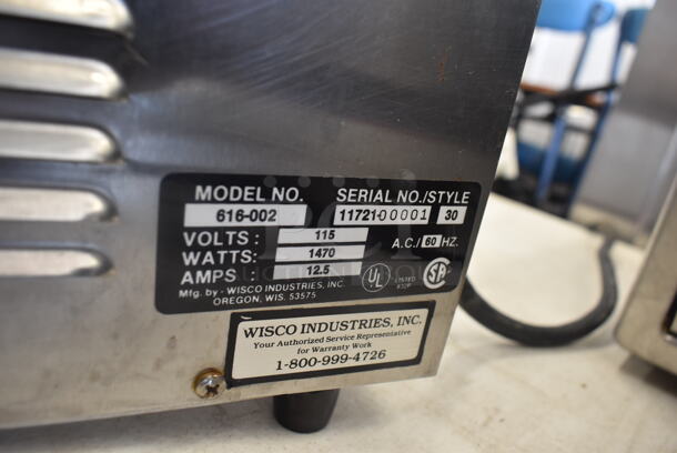 Wisco 616-002 Countertop Oven. 115 Volts 1 Phase.  Tested and Working! - Image 5 of 6