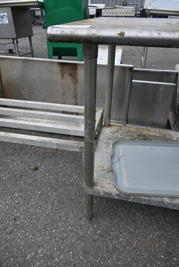 Stainless Steel Table w/ Metal Under Shelf. - Image 5 of 5