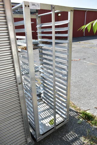 Metal Commercial Pan Transport on Commercial Casters. 