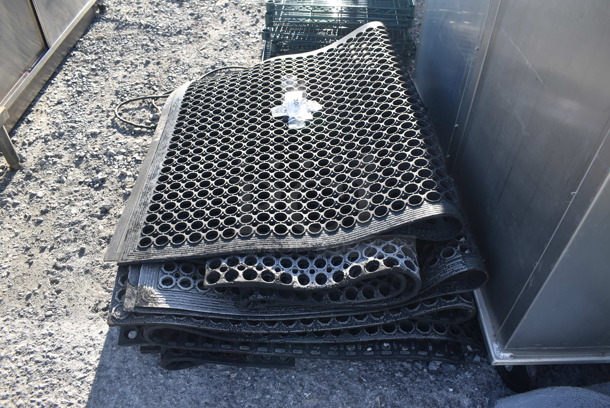 6 Various Black Anti Fatigue Floor Mats. Includes 36x60x1. 6 Times Your Bid! - Image 3 of 3