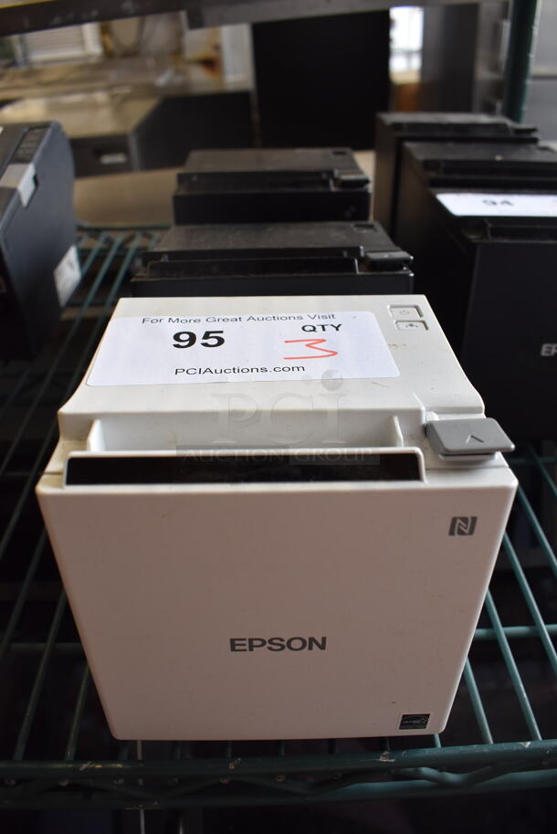 3 Epson M335B Receipt Printers. 5x5.5x5.5. 3 Times Your Bid! - Image 1 of 6
