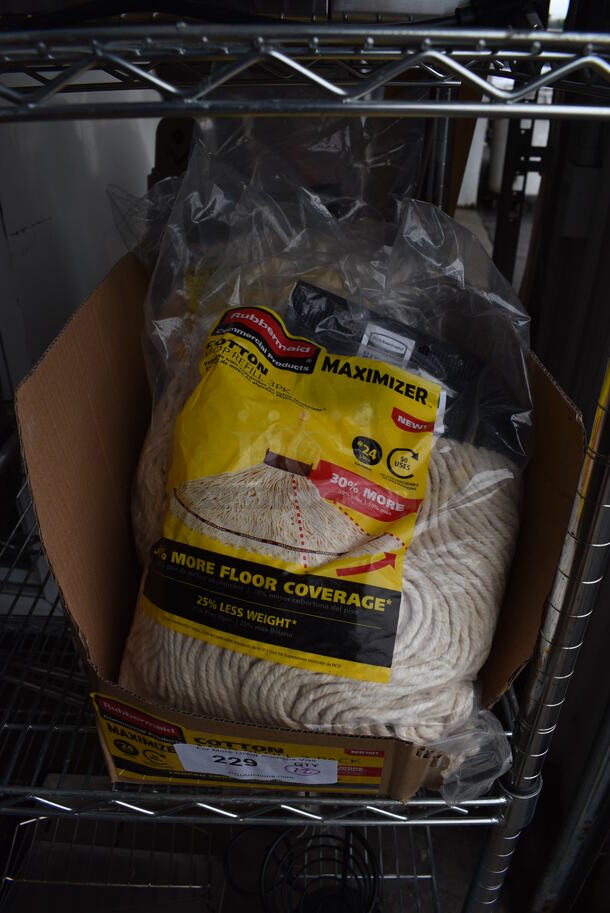12 BRAND NEW IN BOX! Rubbermaid Maximizer Cotton Mop Refill Heads. 12 Times Your Bid! - Image 2 of 4