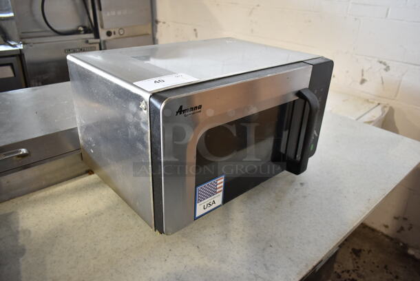 2021 Amana RMS10TSA Stainless Steel Commercial Countertop Microwave Oven. 120 Volts, 1 Phase. - Image 2 of 8