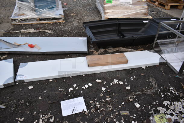 BRAND NEW SCRATCH AND DENT! Avantco 178SS1870 18" x 70 3/8" Stainless Steel Single Deck Overshelf - Image 2 of 4