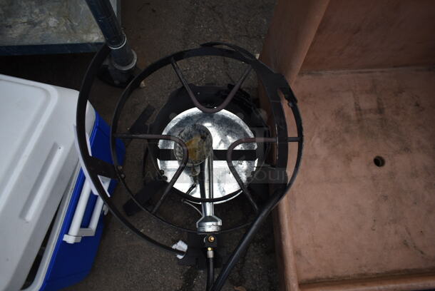 Metal Propane Gas Powered Stock Pot Range. - Image 2 of 4
